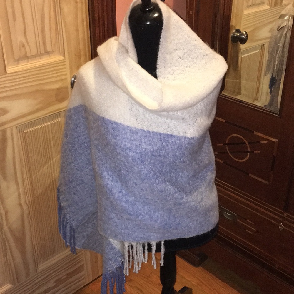 Lovely soft warm two-toned shawl